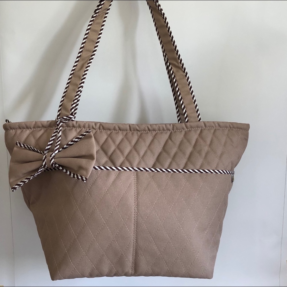 Hand made from Thailand Quilted travel Tote